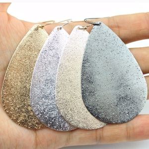 Metallic Teardrop Earrings